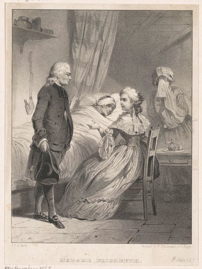 Elisabeth z Francji przy łóżku chorego autorstwa Carel Christiaan Antony Last