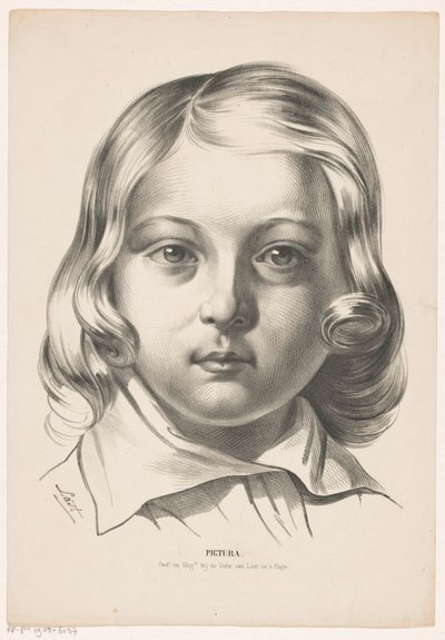 Głowa chłopca Pictura (tytuł serii na obiekcie) autorstwa Carel Christiaan Antony Last