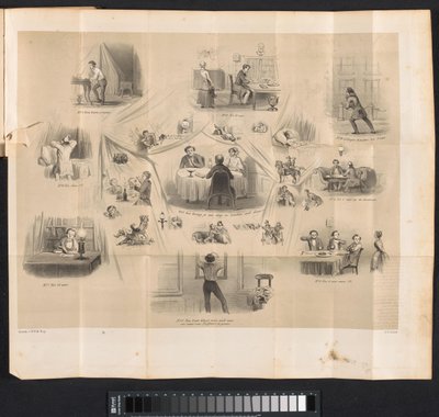 Karykatura w studenckim almanachu Lejdy, 1853 autorstwa Carel Christiaan Antony Last