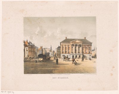 Ratusz w Groningen Ratusz (tytuł na obiekcie) autorstwa Carel Christiaan Antony Last