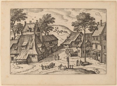 Plac Wiejski z Sanktuarium autorstwa Carel Collaert