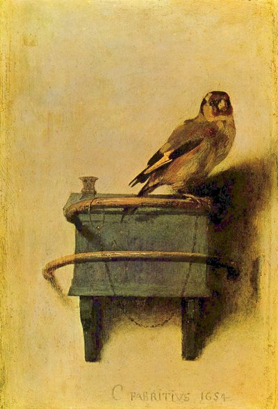 Arabski:  Szczygieł. autorstwa Carel Fabritius