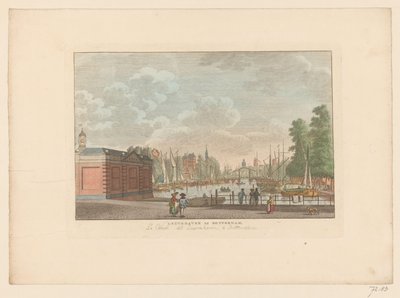 Widok na Leuvehaven w Rotterdamie Leuvehaven w Rotterdamie / La canal dit Leuvehaven a Rotterdam (tytuł na obiekcie) autorstwa Carel Frederik Bendorp (I)