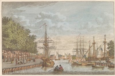 Port Middelburg, ok. 1790 Port w Middelburgu / Le port de Middelburg (tytuł na obiekcie) autorstwa Carel Frederik Bendorp (I)