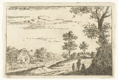 Krajobraz z farmą Krajobrazy (tytuł serii) autorstwa Carel Frederik Bendorp (I)