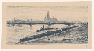 Widok na Frankfurt nad Menem autorstwa Carel Nicolaas Storm van 