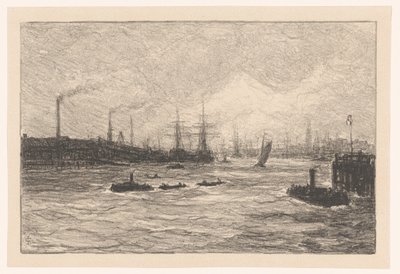 Port w Hamburgu autorstwa Carel Nicolaas Storm van 