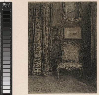 Kamerinterieur in de Rue du Trône 190 te Brussel autorstwa Carel Nicolaas Storm van 