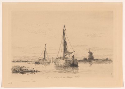 Le Vecht près de Weesp (oryginalny tytuł przedmiotu) La Hollande (oryginalny tytuł serii) autorstwa Carel Nicolaas Storm van 