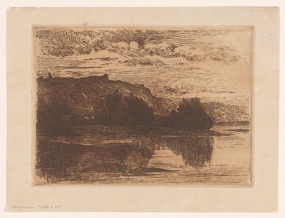 Ruiny van kasteel Poilvache Ruiny Poilvache, niedaleko Dinant (tytuł oryginalny) autorstwa Carel Nicolaas Storm van 