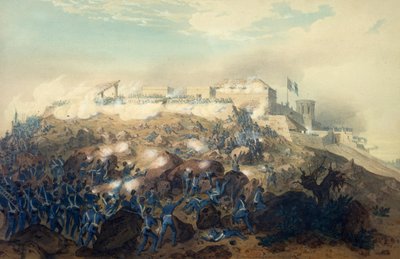 Szturm na zamek Chapultepec przez wojska amerykańskie, 14 września autorstwa Carl (after) Nebel