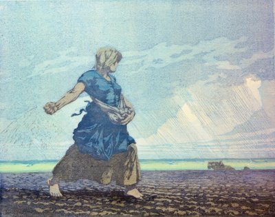 Siejąca kobieta autorstwa Carl Alexander Brendel