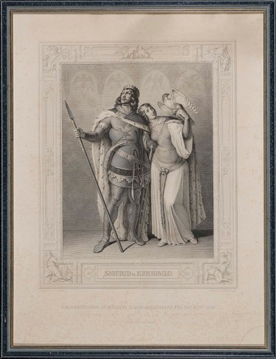 O Nibelungach. Zygfryda i Kriemhilda, 1860. autorstwa Carl Arnold Gonzenbach