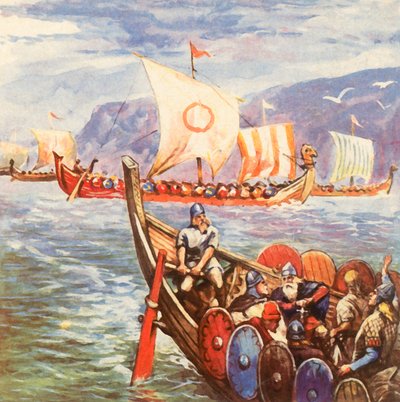 Flota Willinger (ulepszona litografia kolorowa) autorstwa Carl Arriens