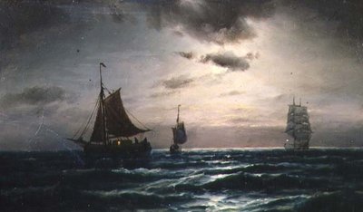 Wysyłka w Moonlit Waters autorstwa Carl Bille