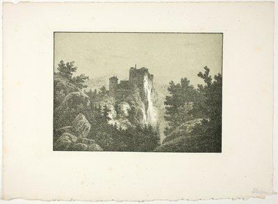 Ruiny zamku autorstwa Carl Blechen