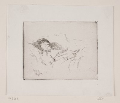 Chory starzec autorstwa Carl Bloch
