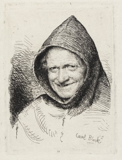 Uśmiechnięty mnich autorstwa Carl Bloch