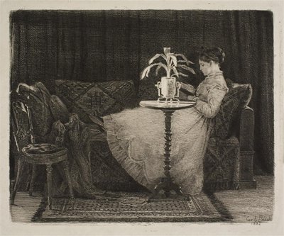 Czytanie pani autorstwa Carl Bloch
