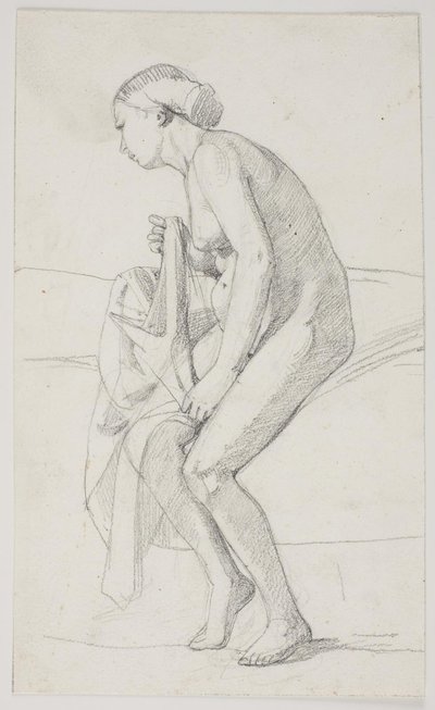 Studia do obrazu muzeum „Jairi datter” (kms835) autorstwa Carl Bloch