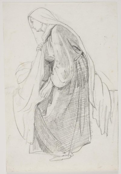 Studia do obrazu muzeum „Jairi datter” (kms835) autorstwa Carl Bloch
