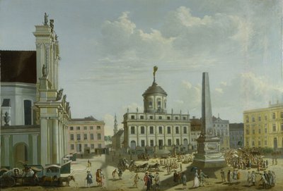 Widok ratusza, 1772 autorstwa Carl Christian Baron