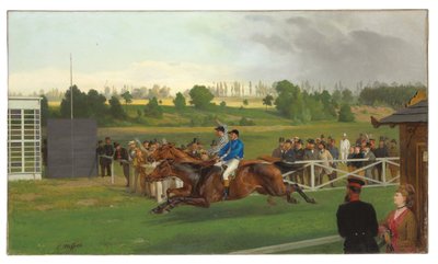 Finisz, Hoppegarten, Berlin, 15 czerwca 1873, 1874 autorstwa Carl Constantin Steffeck