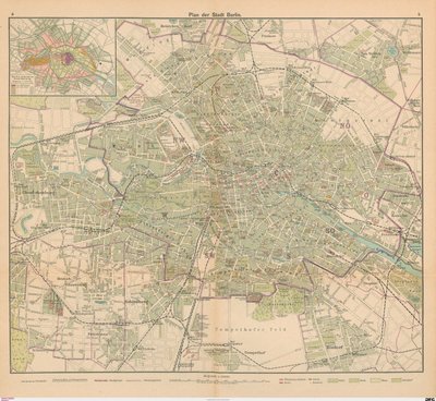 Plan miasta Berlina autorstwa Carl Diercke