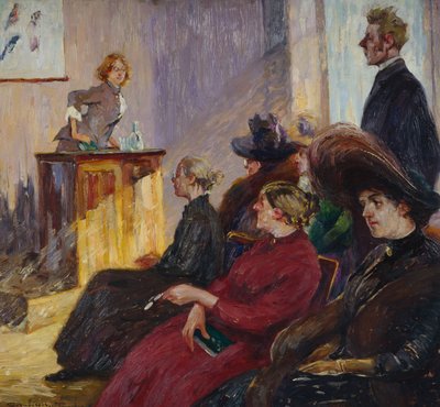 Anne Bugge na spotkaniu szkolnym w Tønsberg 1883 r. autorstwa Carl Dornberger