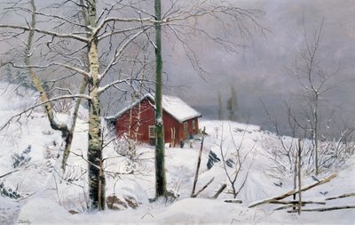 Gospodarstwo (olej na płótnie) autorstwa Carl Edvard Diriks