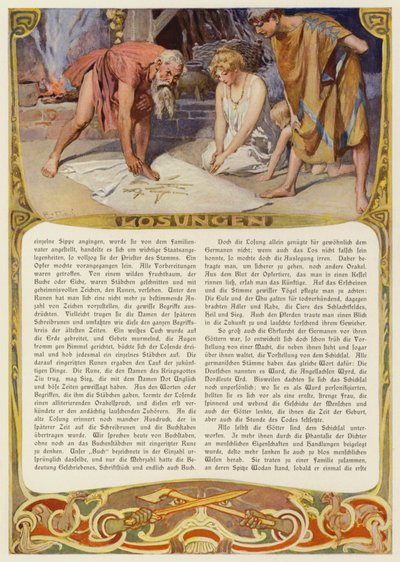 Czytanie run (kolor lito) autorstwa Carl Emil Doepler