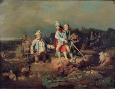 Skłóceni młynarze autorstwa Carl Engel von Rabenau