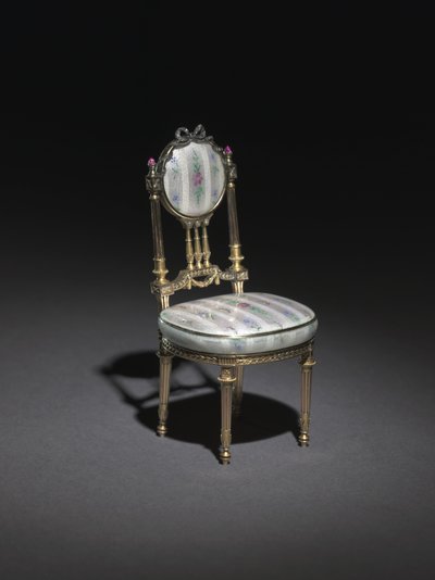 Krzesło miniaturowe, 1896-1906 autorstwa Carl Fabergé
