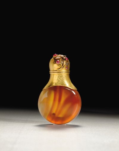 Flakon zapachowy, sygnatura Erika Kollina, Petersburg, ok. 1890 r. autorstwa Carl Fabergé
