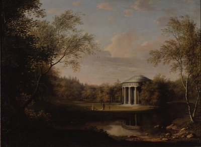 Widok Świątyni Przyjaźni w Pawłowsku, ok. godz. 1800 autorstwa Carl Ferdinand von Kugelgen
