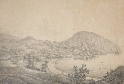 Widok dworu Armanda Emmanuela du Plessis, księcia de Richelieu w Gursuf, lata 1810 autorstwa Carl Ferdinand von Kugelgen
