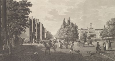 Broadway i ratusz w Nowym Jorku Broadway i ratusz w Nowym Jorku, 1824. autorstwa Carl Fredrik Akrell