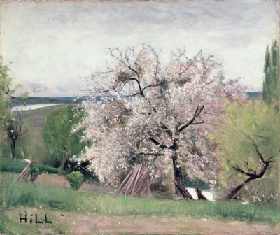 Drzewo owocowe w kwiatach, Bois-le-Roi autorstwa Carl Fredrik Hill