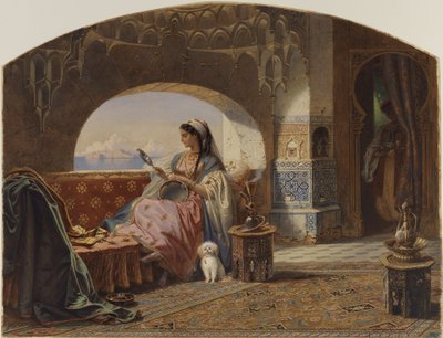 Piękno z tamburynem autorstwa Carl Friedrich Heinrich Werner