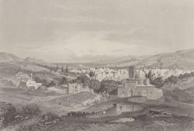 Rzeki Damaszku autorstwa Carl Friedrich Heinrich Werner