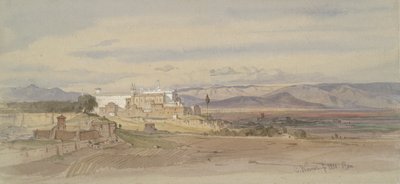 Pejzaż rzymski z San Giovanni in Laterano autorstwa Carl Friedrich Heinrich Werner