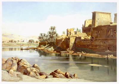 Świątynia Izydy w Philae, 1870 autorstwa Carl Friedrich Heinrich Werner