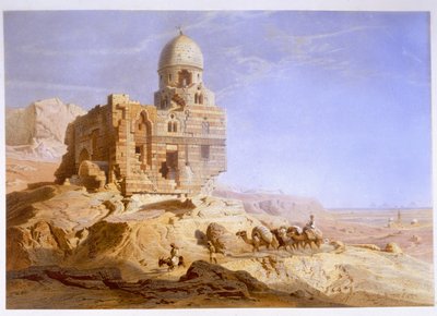 Grobowce Kalifów, Kair, 1871 autorstwa Carl Friedrich Heinrich Werner