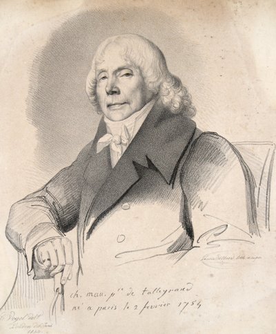 Charles Maurice Książę de Talleyrand, wyd. 1834 autorstwa Carl Friedrich Otto Vogel