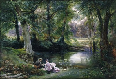 Lekcja sztuki, 1870 autorstwa Carl Friedrich Wilhelm Trautschold