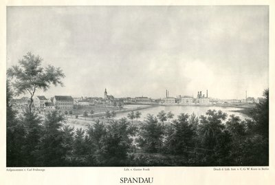Widok miasta Spandau około 1860 autorstwa Carl Frühsorge