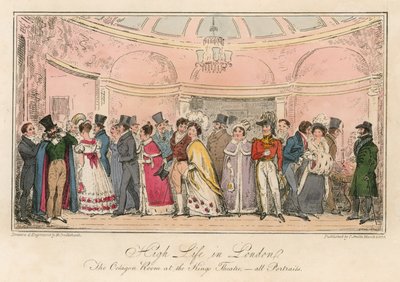 High Life of London: The Octagon Room w Kings Theatre autorstwa Carl Georg Adolph Hasenpflug