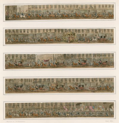 Parada burmistrza, około 1824 r autorstwa Carl Georg Adolph Hasenpflug