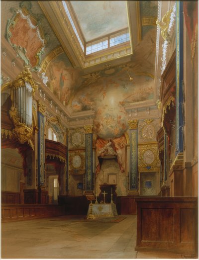 Kaplica w Pałacu Charlottenburg autorstwa Carl Georg Anton Gräb