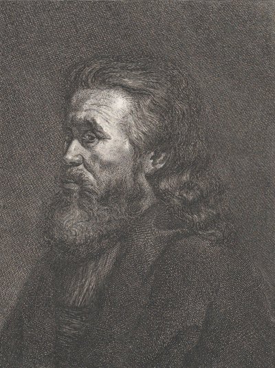 Portret starca z brodą, ca. 1767-1807. autorstwa Carl Gottlieb Rasp
